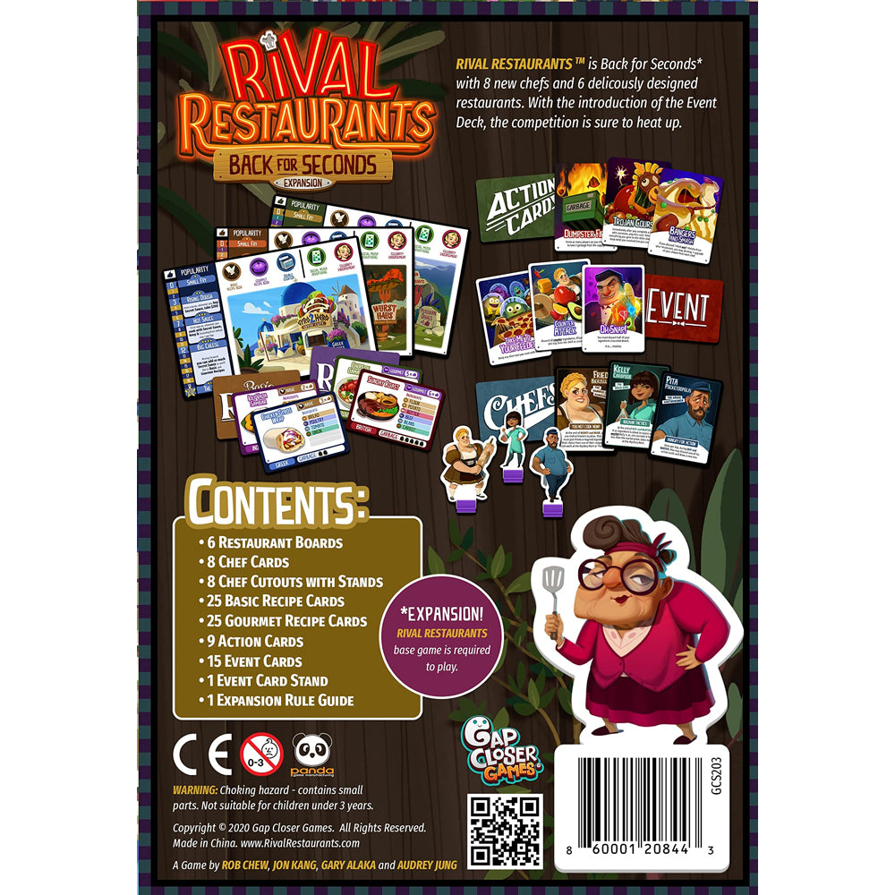 Rival Restaurants: Back for Seconds Expansion | Board Game Bandit